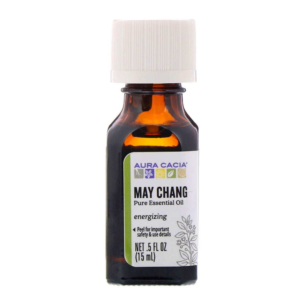 Aura Cacia May Chang Energizing Pure Essential Oil, 0.5 Oz